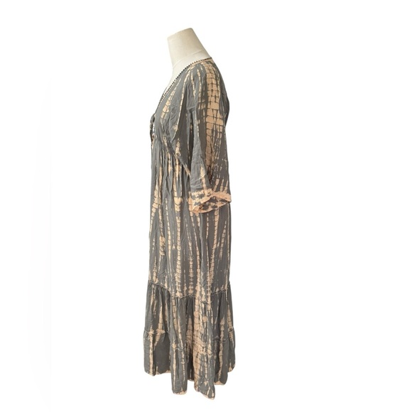 BALI QUEEN - Kaftan Maxi Tie Dye Dress - One Size - Picture 6 of 6